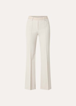 Gardeur Dames Hose high waist straight fit pantalon met steekzakken in de kleur Ivoor