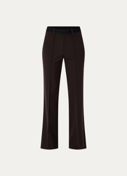 Gardeur Dames High waist flared pantalon met stretch in de kleur Donkerbruin