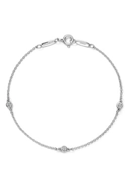 Tiffany & Co. Dames Diamonds by the Yard schakelarmband van sterling zilver 51020 in de kleur