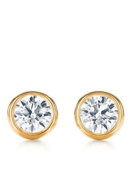 Tiffany & Co. Dames Diamonds by the Yard oorknopjes van 18 karaat geelgoud met diamant 17729 in de kleur