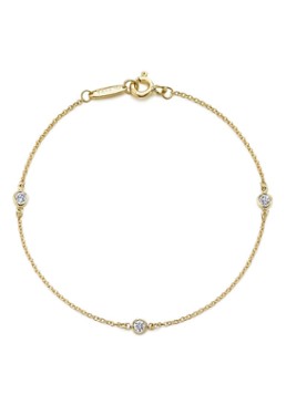 Tiffany & Co. Dames Diamonds by the Yard schakelarmband van 18 karaat geelgoud met diamant 12001 in de kleur