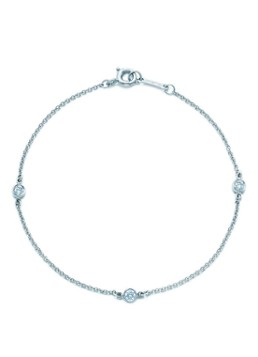 Tiffany & Co. Dames Diamonds by the Yard schakelarmband van platina met diamant 22001 in de kleur