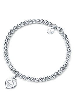 Tiffany & Co. Dames Heart Tag kralenarmband van sterling zilver 50245 in de kleur