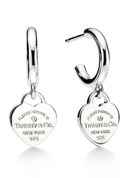 Tiffany & Co. Dames Mini oorringen van sterling zilver met diamant 30952 in de kleur