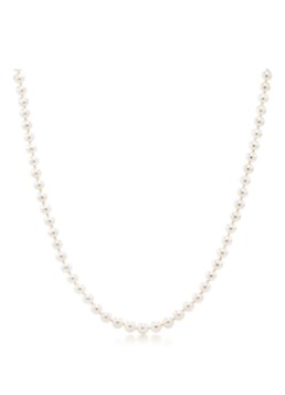 Tiffany & Co. Dames Parelketting van 18 karaat witgoud met Akoya parel 63977 in de kleur