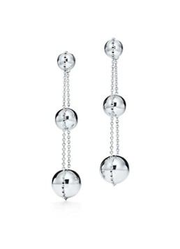 Tiffany & Co. Dames Triple oorhangers van sterling zilver 76139 in de kleur
