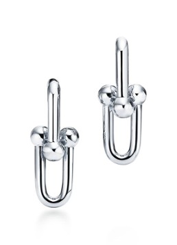 Tiffany & Co. Dames Link Small oorhangers van sterling zilver 74581 in de kleur
