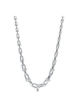 Tiffany & Co. Heren Graduated Link schakelketting van sterling zilver 75992 in de kleur