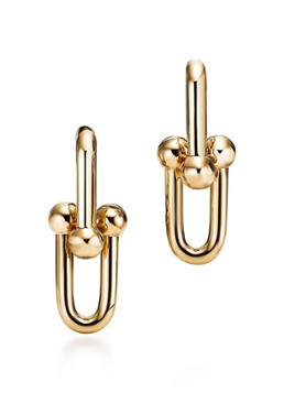 Tiffany & Co. Dames Link Small oorhangers van 18 karaat geelgoud 74577 in de kleur