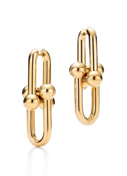 Tiffany & Co. Dames Link oorhangers van 18 karaat geelgoud 76036 in de kleur