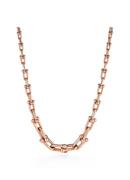 Tiffany & Co. Dames Graduated Link schakelketting van 18 karaat roségoud 45267 in de kleur