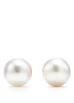 Tiffany & Co. Dames Parel oorbellen van 18 karaat witgoud, 6-6.5 mm 41229 in de kleur
