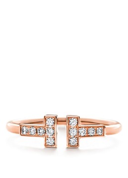 Tiffany & Co. Dames Diamant Wire ring van 18 karaat roségoud 69847 in de kleur
