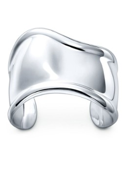 Tiffany & Co. Dames Small Bone bangle van sterling zilver, 43 mm wide 52422 in de kleur