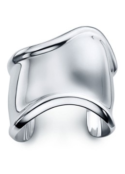 Tiffany & Co. Dames Medium Bone bangle van sterling zilver, 61 mm wide 52415 in de kleur