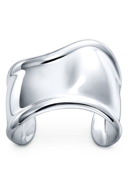 Tiffany & Co. Dames Small Bone bangle van sterling zilver, 43 mm wide 52418 in de kleur