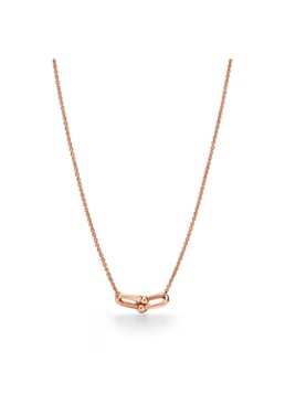 Tiffany & Co. Dames Tiffany HardWear Small Double Link ketting van 18 karaat roségoud 84798 in de kleur