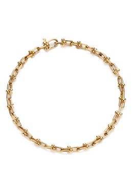 Tiffany & Co. Heren Tiffany HardWear Micro Link armband van 18 karaat geelgoud 10223 in de kleur