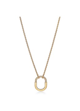 Tiffany & Co. Dames Tiffany Lock Small ketting van 18 karaat geelgoud met diamant 82993 in de kleur