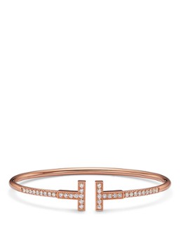 Tiffany & Co. Dames Tiffany T bangle van 18 karaat roségoud met diamant 80874 in de kleur