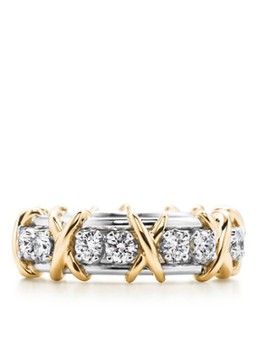 Tiffany & Co. Dames 16 Stone ring van 18 karaat geelgoud met diamant 22011 in de kleur