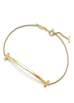 Tiffany & Co. Dames Tiffany T Smile Medium armband van 18 karaat geelgoud 85437 in de kleur