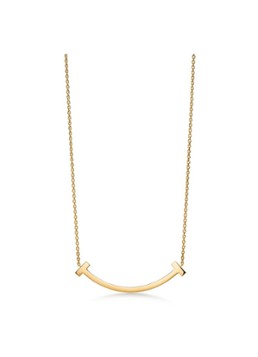 Tiffany & Co. Dames Tiffany T Smile ketting van 18 karaat geelgoud 84614 in de kleur