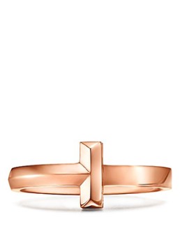 Tiffany & Co. Heren Tiffany T T1 ring van 18 karaat roségoud 67953 in de kleur