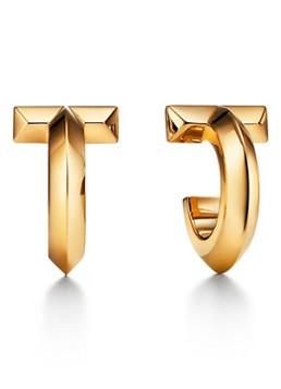 Tiffany & Co. Dames Tiffany T T1 oorringen van 18 karaat geelgoud 75934 in de kleur