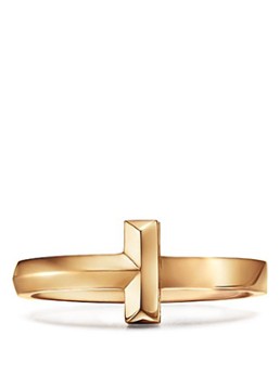 Tiffany & Co. Dames Tiffany T T1 ring van 18 karaat geelgoud 67951 in de kleur