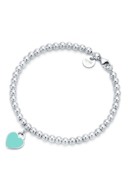 Tiffany & Co. Dames Return to Tiffany® Tiffany Blue® Heart Tag armband van sterling zilver 57196 in de kleur
