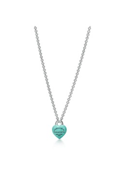 Tiffany & Co. Dames Return to Tiffany® Full Heart ketting van sterling zilver met Tiffany Blue® 84605 in de kleur