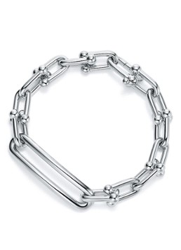 Tiffany & Co. Dames Tiffany HardWear schakelarmband van sterling zilver 47046 in de kleur