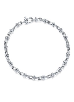Tiffany & Co. Dames Tiffany HardWear Micro Link schakelarmband van sterling zilver 10226 in de kleur