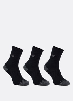 New Balance Heren Active Premium Crew sportsokken in 3-pack in de kleur Zwart, maat: L