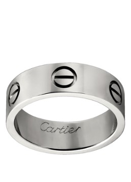 Cartier Heren LOVE ring van 18 karaat witgoud CRB4084700 in de kleur Witgoud