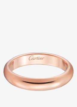 Cartier Dames 1895 trouwring van 18 karaat roségoud CRB40966 in de kleur Roségoud