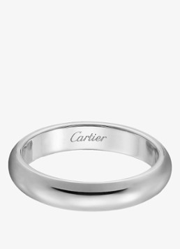 Cartier Heren 1895 trouwring van platina CRB4036700 in de kleur Zilver