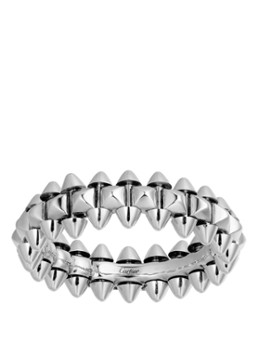 Cartier Dames Clash de Cartier ring small van 18k witgoud CRB4233100 in de kleur Witgoud