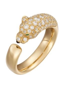 Cartier Dames Panthère de Cartier ring van 18 karaat geelgoud met diamanten CRN4765800 in de kleur Geelgoud