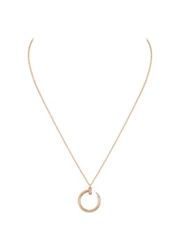 Cartier Dames Juste un Clou ketting van 18k roségoud met diamanten CRB3047000 in de kleur Roségoud