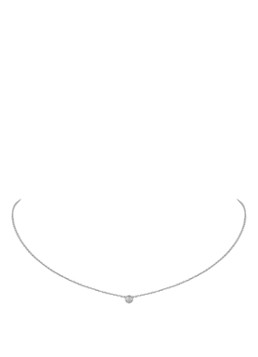 Cartier Dames Cartier d'Amour XS ketting van 18k witgoud met diamant CRB7224515 in de kleur Witgoud