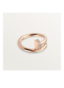 Cartier Dames Juste un Clou ring van 18 karaat roségoud met 22 diamanten CRB4094800 in de kleur Roségoud