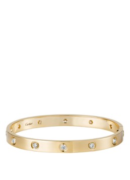 Cartier Dames LOVE armband van 18 karaat geelgoud met diamanten CRB6070300 in de kleur Geelgoud