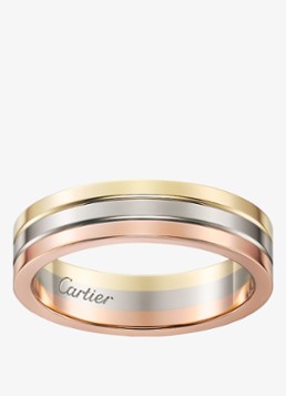 Cartier Heren Vendome Louis Cartier trouwring van 18 karaat rosé-, wit-, en geelgoud CRB4052100 in de kleur Goud