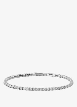 Cartier Dames Lignes Essentielles armband van 18 karaat witgoud met 4.68 ct diamant CRN6708017 in de kleur Witgoud