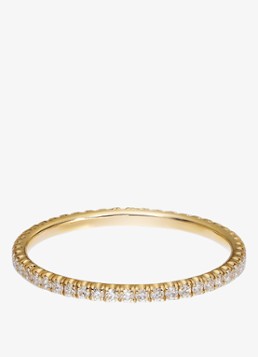 Cartier Dames Etincelle de Cartier trouwring van 18 karaat geelgoud met 0.22 ct diamant CRB4212000 in de kleur Geelgoud