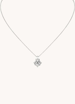 Cartier Dames Panthère de Cartier ketting van 18 karaat roségoud met onyx, tsavoriet en diamanten CRN7424239 in de kleur Steenrood