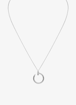 Cartier Dames Juste un Clou ketting van 18 karaat witgoud met 0.12 ct diamant CRB7224891 in de kleur Witgoud