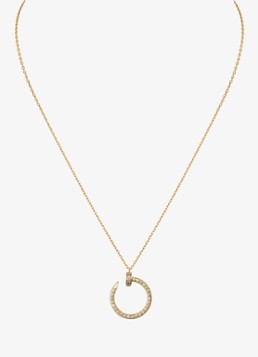 Cartier Dames Juste un Clou ketting van 18 karaat geelgoud met 0.38 ct diamant CRB7224895 in de kleur Geelgoud